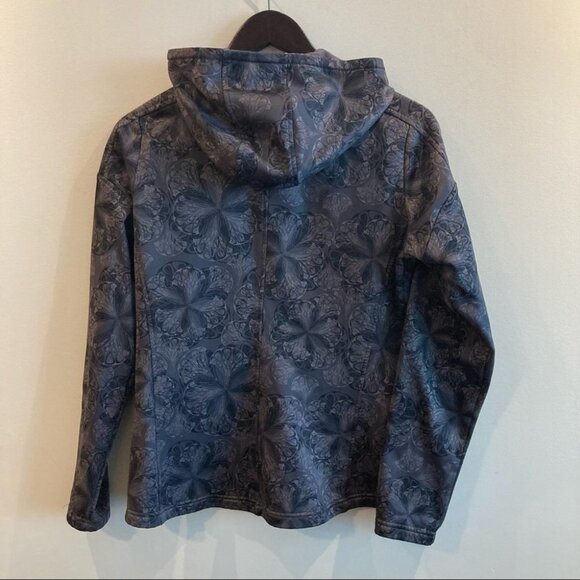 THE NORTH FACE Sz M TNF Apex Floral Soft Shell  Hooded Jacket Zipper Pockets - Picture 6 of 8